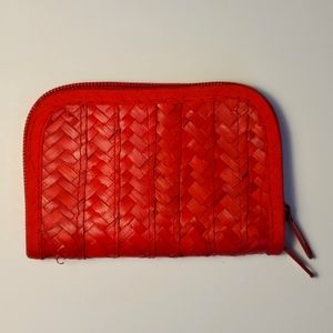Red Woven Coin Purse